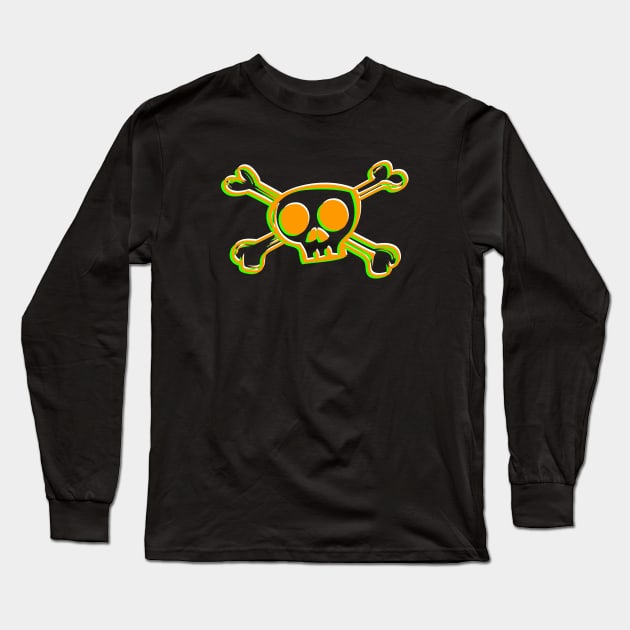 skull and bones Long Sleeve T-Shirt by miniBOB